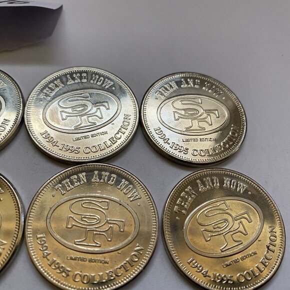San Francisco 49ers then and now 1994-95 collectable coins 14 of 20 Lot #16 - Picture 11 of 12